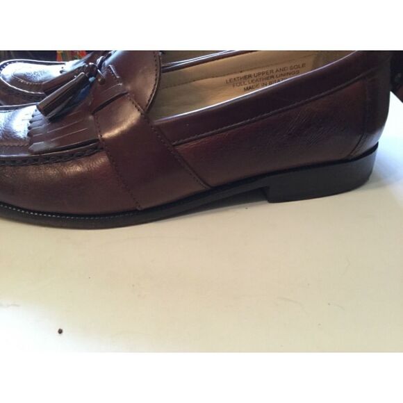 FLORSHEIM  tassel leather slip on loafers 9.5EEE - Picture 2 of 4